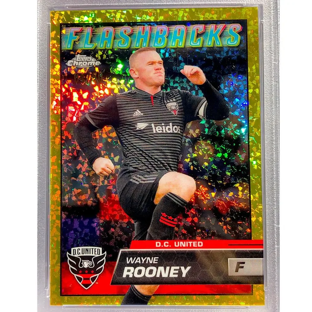 2023 Topps Chrome MLS Gold Mini-Diamond #81 Wayne Rooney /50 PSA 8 NM-MT